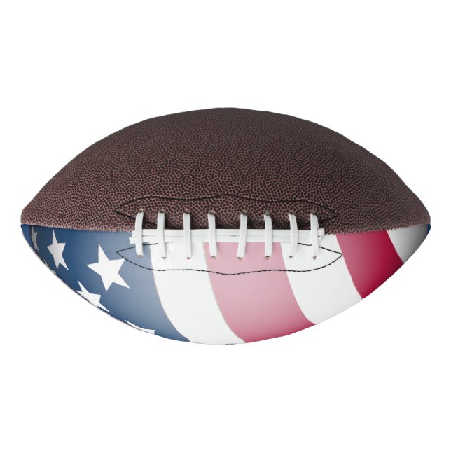 Balón De Fútbol Americano Bandera Patriótica Americana, Guay Fun Globe (Anverso)