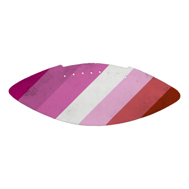 Balón De Fútbol Americano Bandera Rosa Lesbiana (Paneles)