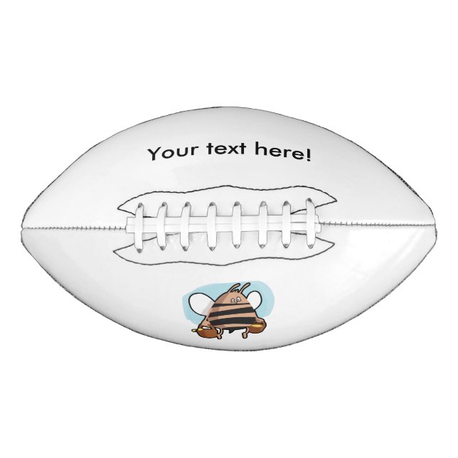 Balón De Fútbol Americano Bee personalizado (Anverso)