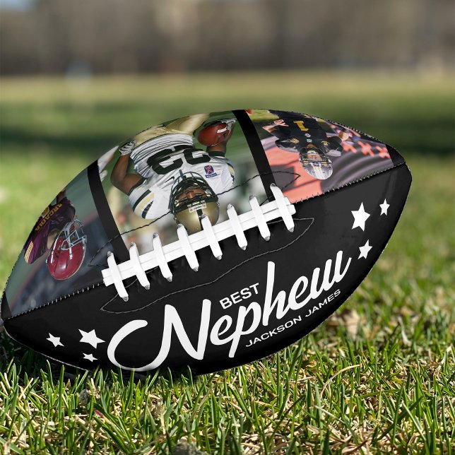 Balón De Fútbol Americano Best Nephew Photo Collage Football (Subido por el creador)