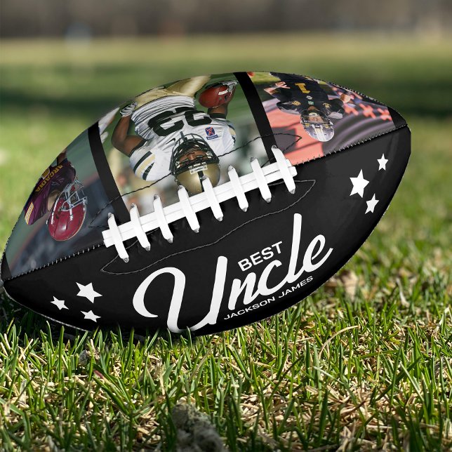 Balón De Fútbol Americano Best Uncle Photo Collage Football (Subido por el creador)
