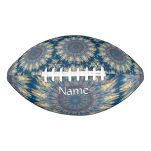 Balón De Fútbol Americano Blue Chakra Kaleidoscope Thunder_Cove