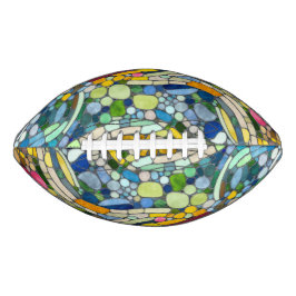 Balón De Fútbol Americano Bocas coloridas Mosaico Arte
