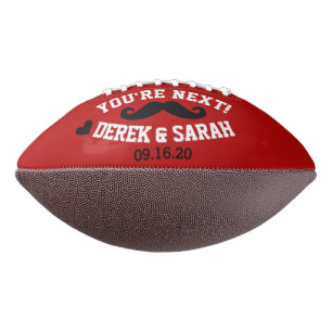 Balón De Fútbol Americano Boda de Fútbol Groom/Groomman Personalizado