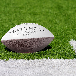 Balón De Fútbol Americano Boda del portador del anillo Keepsake