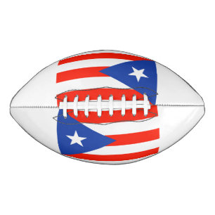 Balón De Fútbol Americano Boricua Banderas Puertorriqueñas Banderas de Alber