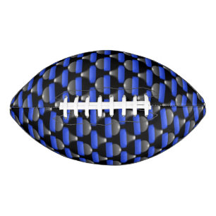 Balón De Fútbol Americano Botones delgados de la línea azul