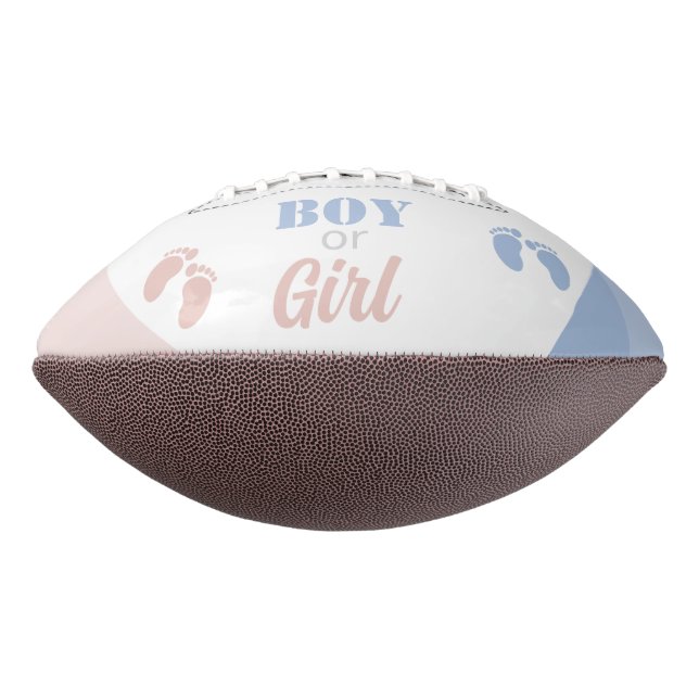 Balón De Fútbol Americano Boy or Girl Gender Reveal Party Game (Girado 270)