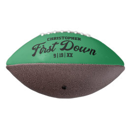 Balón De Fútbol Americano Boys Football Green Sports First Birthday Football