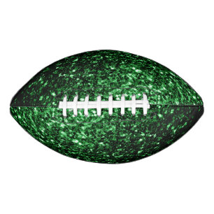 Balón De Fútbol Americano Brillo de lentejuelas falso verde oscuro