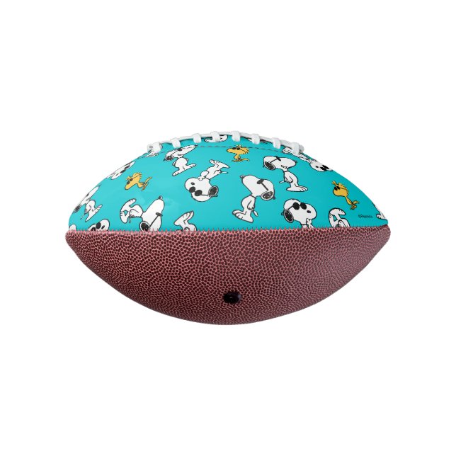 Balón De Fútbol Americano Cacahuetes | Patrón Snoopy & Gafas de sol (Girado 270)
