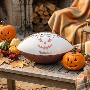 Balón De Fútbol Americano Calabaza de Halloween personalizada femenina Jack 