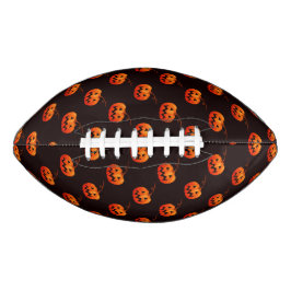 Balón De Fútbol Americano Calabazas de Halloween, Calabazas Naranjas Truco o