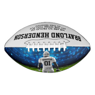 Balón De Fútbol Americano Camiseta Blanca de Fútbol Personalizada para Jugad