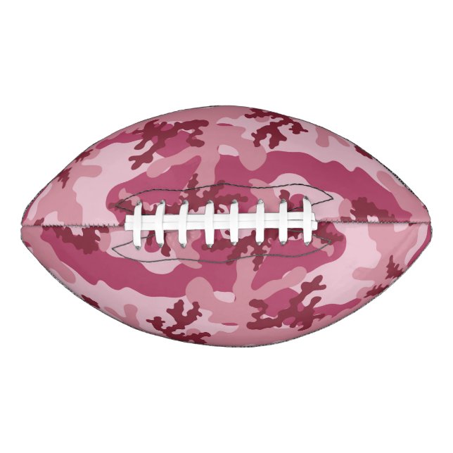 Balón De Fútbol Americano Camuflaje rosa (Anverso)