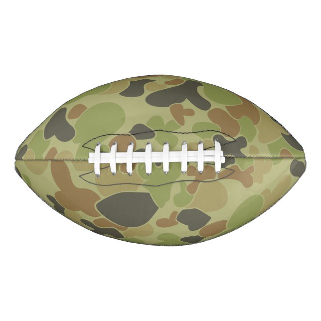 Balón De Fútbol Americano Camuflaje verde australiano (Anverso)