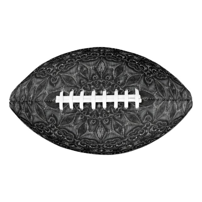 Balón De Fútbol Americano Carbón Mandala (Anverso)