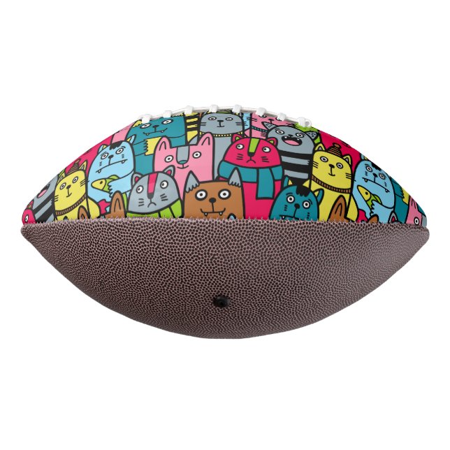 Balón De Fútbol Americano Cat and kittens (Girado 270)