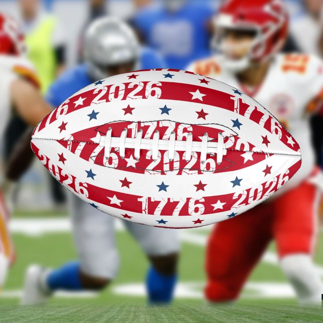 Balón De Fútbol Americano Celebración Semiquincentenario 1776 2026 (Subido por el creador)