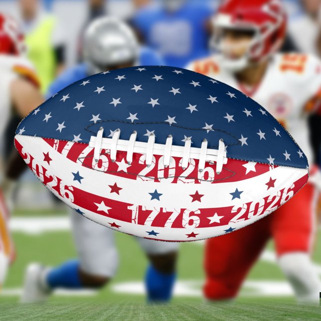 Balón De Fútbol Americano Celebración Semiquincentenario 1776 2026 (Subido por el creador)