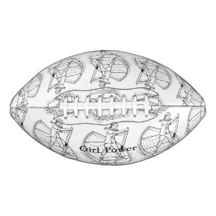Balón De Fútbol Americano Chica Power Sculling Boat Thunder_Cove 