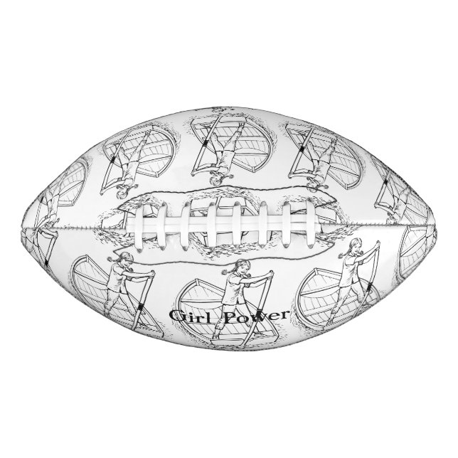 Balón De Fútbol Americano Chica Power Sculling Boat Thunder_Cove  (Anverso)