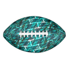 Balón De Fútbol Americano Cian manchado, pastoreado, rallado o ladrillo dife