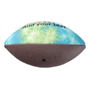 Balón De Fútbol Americano Cielo azul simple brillo destellos estrellas añade