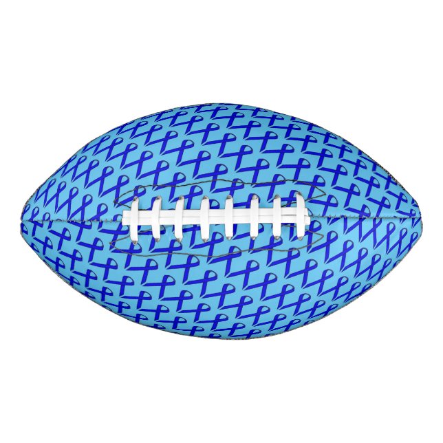 Balón De Fútbol Americano Cinta Blue Standard de Kenneth Yoncich (Anverso)