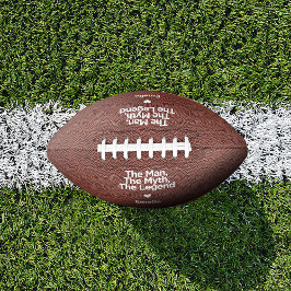 Balón De Fútbol Americano Cita simple y dulce regalo de papá personalizado