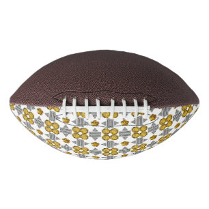 Balón De Fútbol Americano Citrino Diamante Gemstone Art, Amarillo