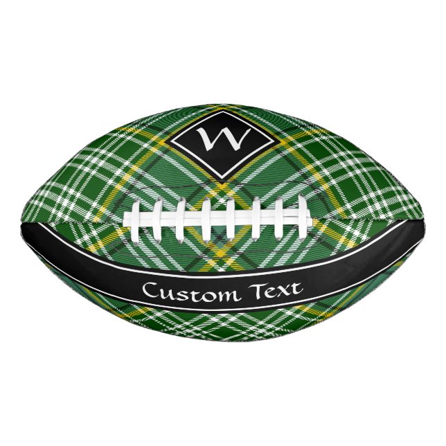 Balón De Fútbol Americano Clan Currie Tartan (Anverso)