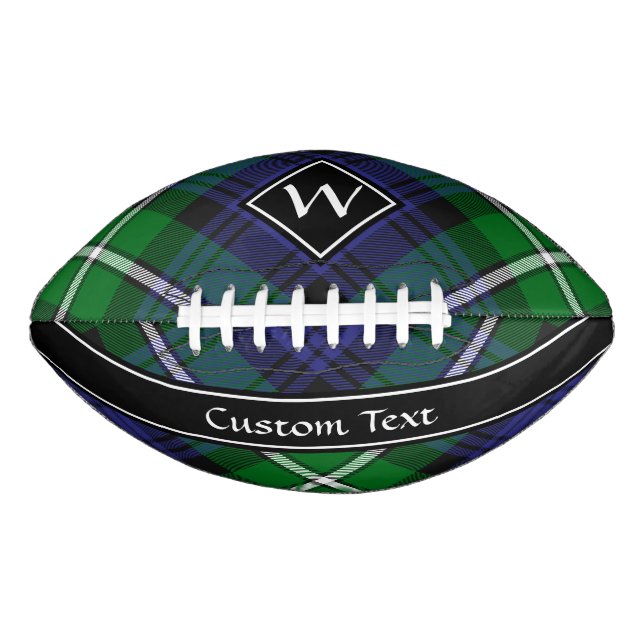 Balón De Fútbol Americano Clan Forbes Tartan (Anverso)
