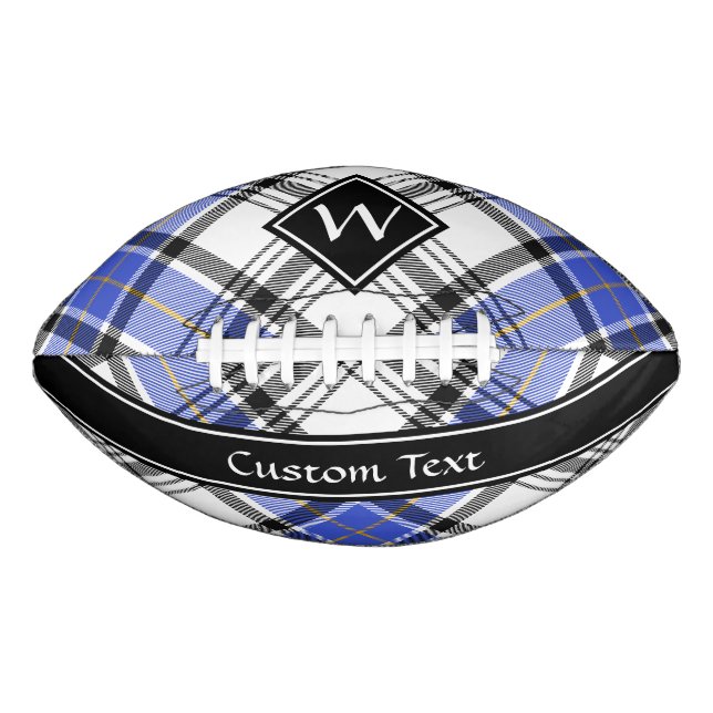 Balón De Fútbol Americano Clan Hannay Tartan (Anverso)