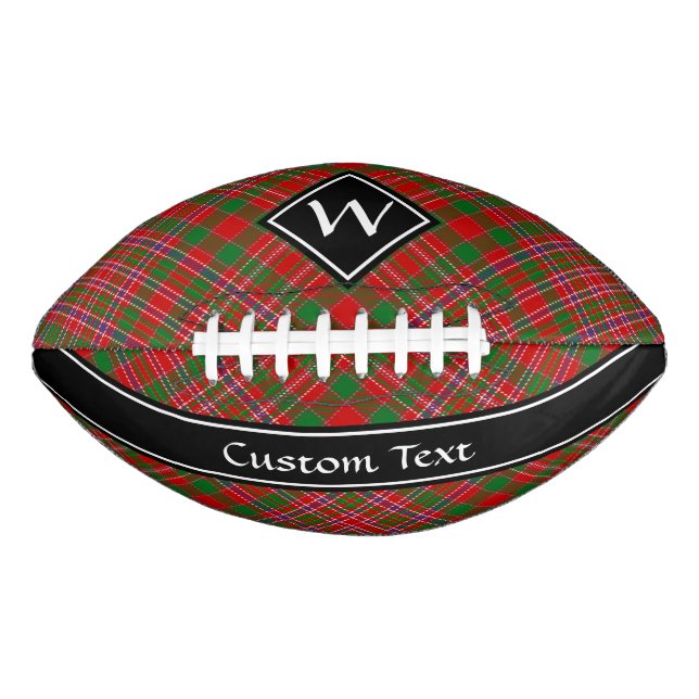 Balón De Fútbol Americano Clan MacAlister Tartan (Anverso)