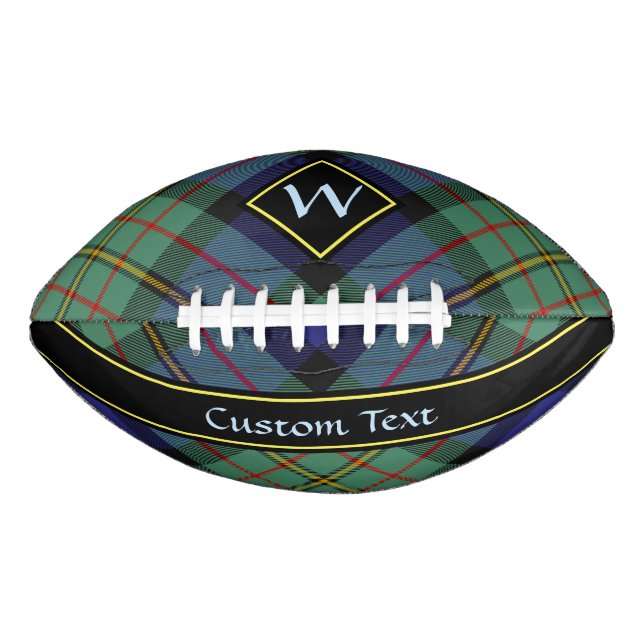 Balón De Fútbol Americano Clan MacLaren Tartan (Anverso)