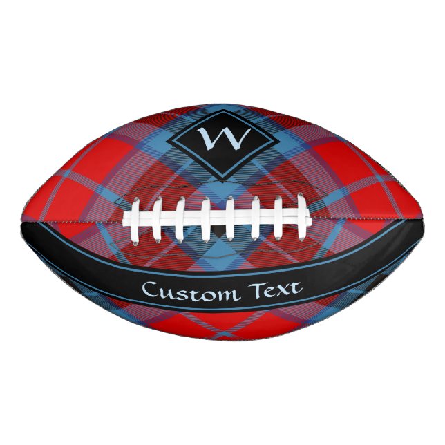 Balón De Fútbol Americano Clan MacTavish Tartan (Anverso)