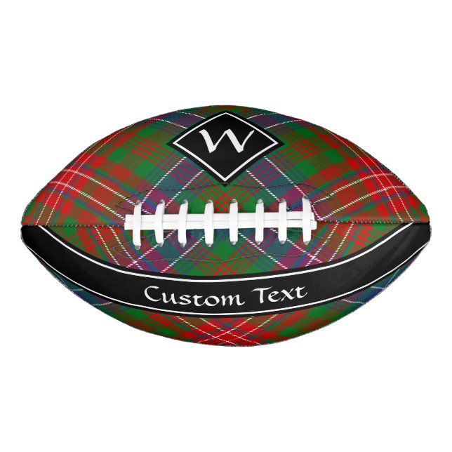 Balón De Fútbol Americano Clan Wilson Modern Tartán (Anverso)