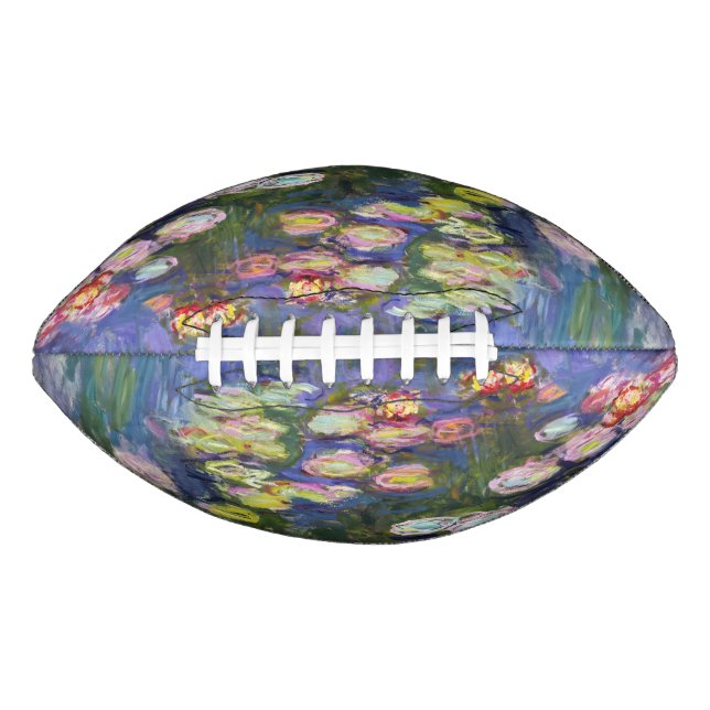 Balón De Fútbol Americano Claude Monet - Lilies de agua / Nympheas (Anverso)