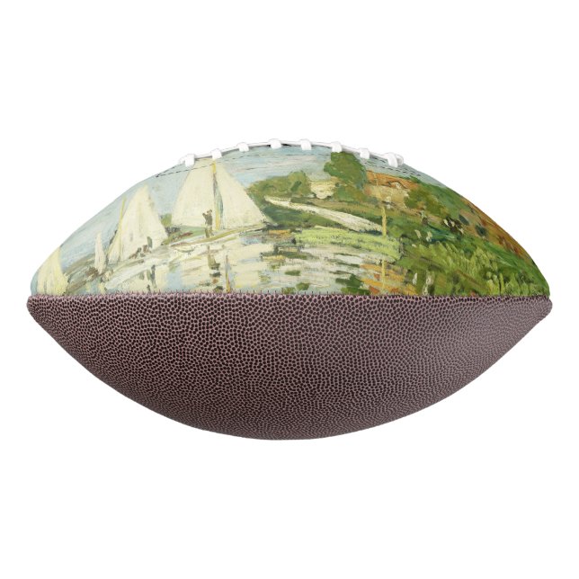 Balón De Fútbol Americano Claude Monet. Regattas en Argenteuil (Girado 270)