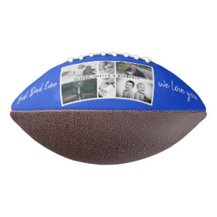 Balón De Fútbol Americano Colage de fotos de padre con hijos y familia
