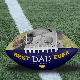 Balón De Fútbol Americano Collage de fotos Guay Best Dad