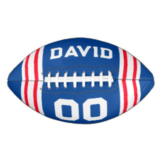 Balón De Fútbol Americano Colores de equipo rojo blanco y azul