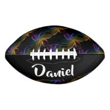 Colorful floral print on black