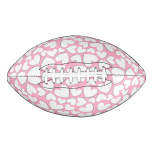 Balón De Fútbol Americano Corazones Hinchados