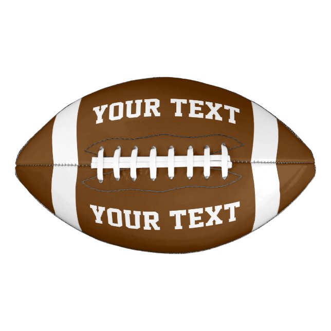 Balón De Fútbol Americano Crear su propio Personalizado (Anverso)
