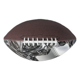 Balón De Fútbol Americano Cromo Líquido - Metal Plateado Espejo