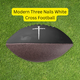 Balón De Fútbol Americano Cruz Blanca de Tres Clavos Moderna