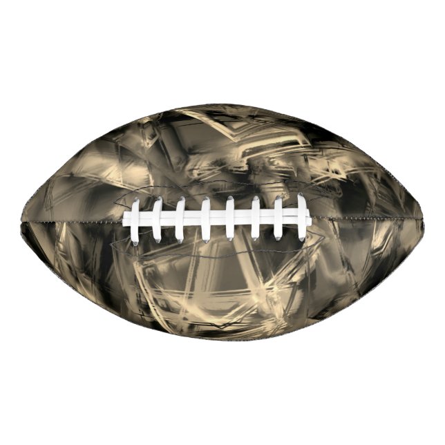 Balón De Fútbol Americano Cuadros torcidos manchados con "pinceladas errónea (Anverso)