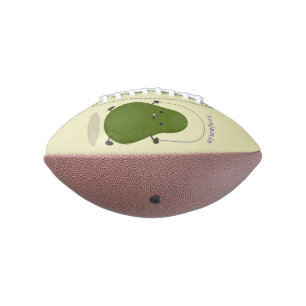 Balón De Fútbol Americano Cute aguacate salto cuerda personalizado ilustraci